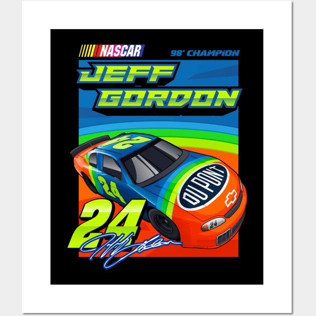 Jeff Gordon Nascar Wall Art by kucingtertawa